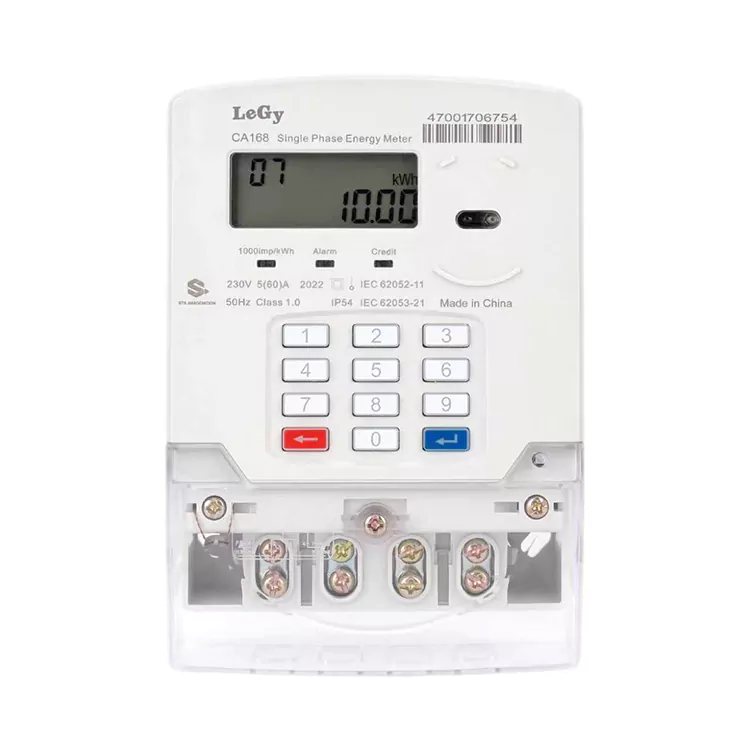 単相キーパッドプリペイド電力量計